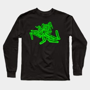 Green Bacteria Long Sleeve T-Shirt